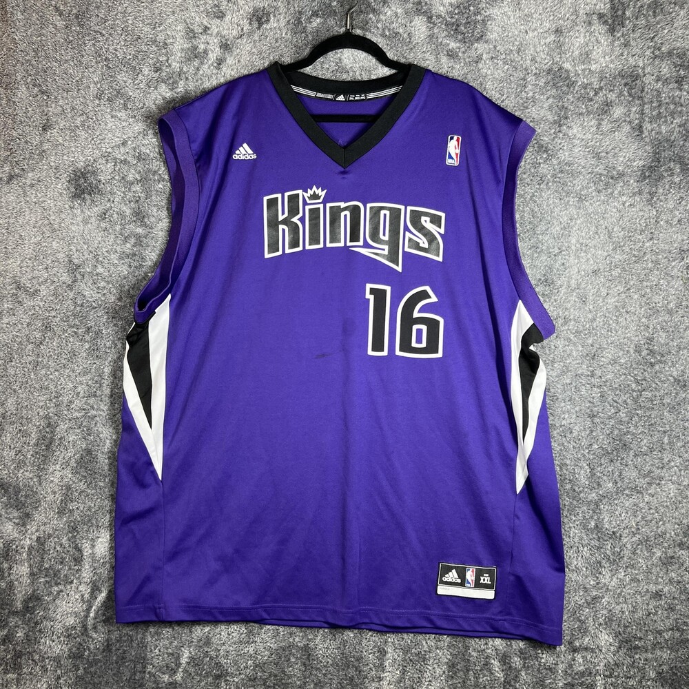 Sacramento Kings Jersey Mens 2XL Purple NBA Basketball McLemore 16 Adidas